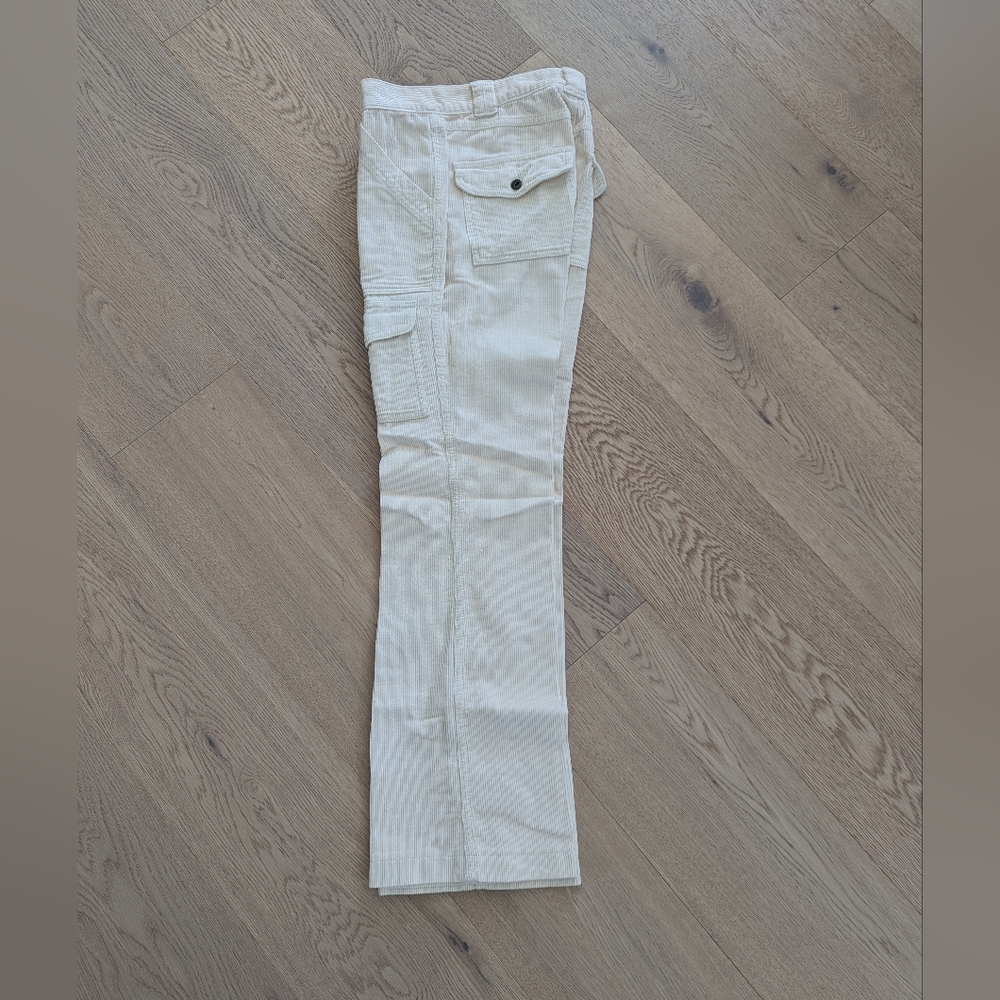 Cream Cargo Pants